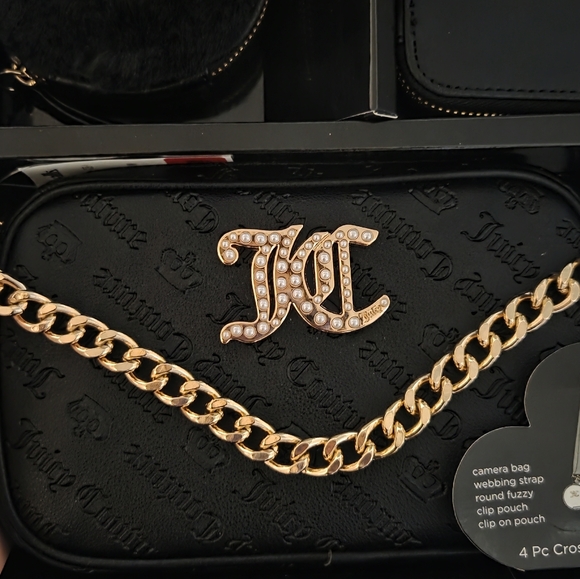 Juicy Couture Black 4 Piece Crossbody Set - Picture 7 of 11